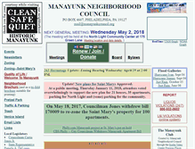 Tablet Screenshot of manayunkcouncil.org